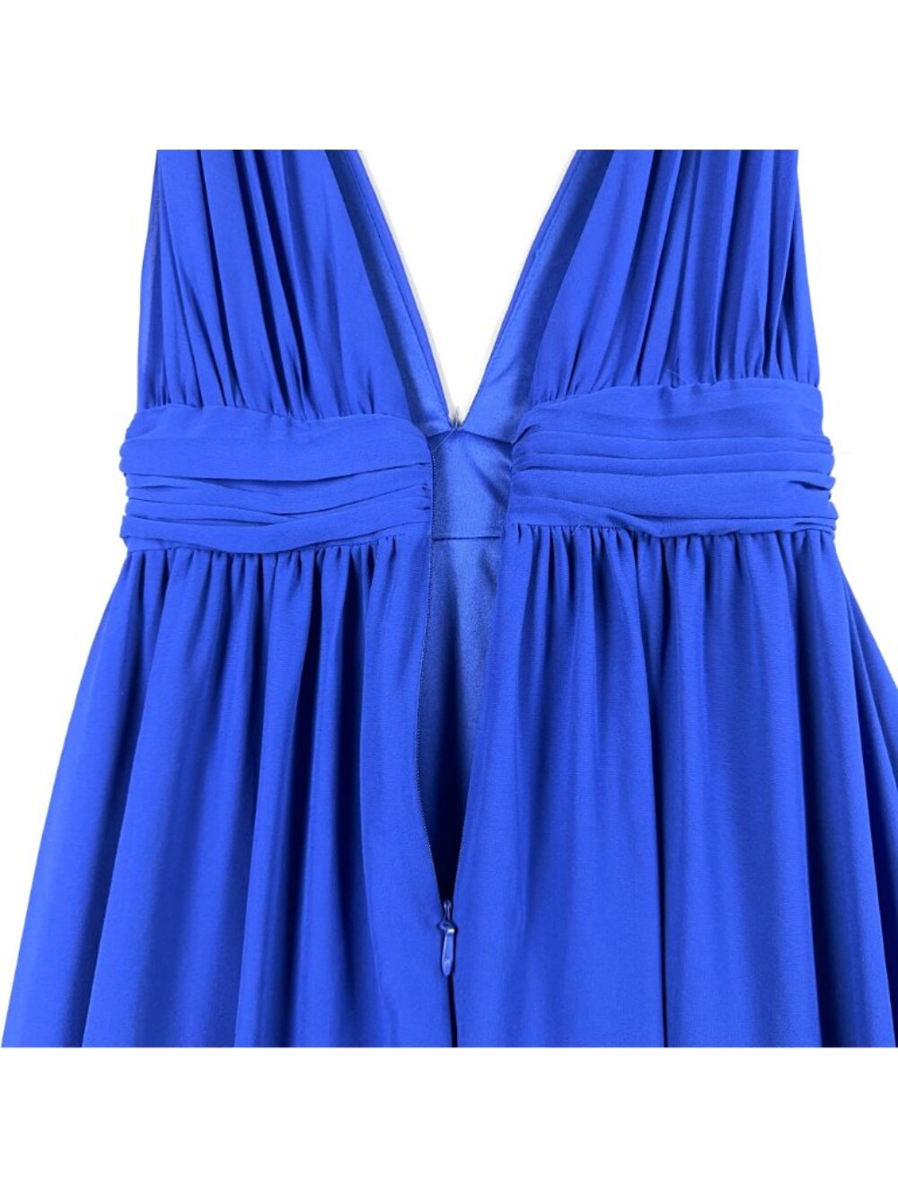 Lulus Maxi Dress Size Medium Heavenly Hues Royal Blue V Neck Fully lined - Picture 11 of 16
